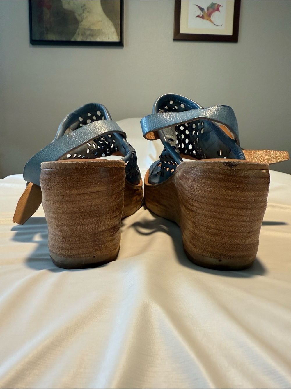 A.S.98 wedge leather sandal - Picture 5 of 9